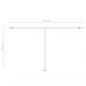 Preview: Standmarkise Manuell Einziehbar 500x300 cm Anthrazit