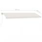 Preview: Standmarkise Automatisch 600x300 cm Creme