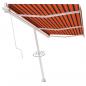 Preview: Standmarkise Automatisch 600x300 cm Orange/Braun