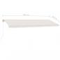 Preview: Standmarkise Manuell Einziehbar 500x350 cm Creme