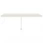 Preview: Automatische Markise mit LED & Windsensor 600x350 cm Creme