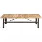 Preview: Couchtisch 142x90x42 cm Massivholz Mango