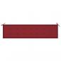 Preview: Gartenbank-Auflage Weinrot 200x50x3 cm Oxford-Gewebe
