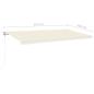 Preview: Automatische Markise mit LED & Windsensor 600x350 cm Creme