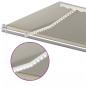 Preview: Automatische Markise mit LED & Windsensor 600x350 cm Creme