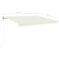 Preview: Automatische Markise mit LED & Windsensor 450x350 cm Creme