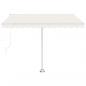Preview: Standmarkise Manuell Einziehbar 300x250 cm Creme