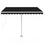 Preview: Standmarkise Manuell Einziehbar 350x250 cm Anthrazit