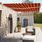 Preview: ARDEBO.de - Standmarkise Einziehbar Handbetrieben 350x250 cm Orange/Braun