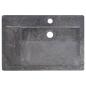 Preview: Waschbecken Schwarz 58x39x10 cm Marmor