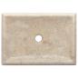 Preview: Waschbecken Creme 50x35x10 cm Marmor