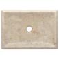 Preview: Waschbecken Creme 50x35x10 cm Marmor