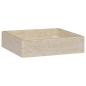 Preview: Waschbecken Creme 40x40x10 cm Marmor