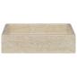 Preview: Waschbecken Creme 40x40x10 cm Marmor