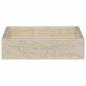 Preview: Waschbecken Creme 40x40x10 cm Marmor