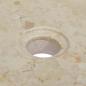 Preview: Waschbecken Creme 40x40x10 cm Marmor