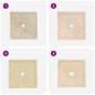 Preview: Waschbecken Creme 40x40x10 cm Marmor
