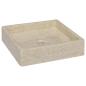 Preview: Waschbecken Creme 40x40x10 cm Marmor