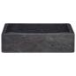 Preview: Waschbecken Schwarz 40x40x10 cm Marmor