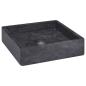 Preview: Waschbecken Schwarz 40x40x10 cm Marmor