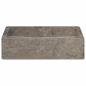 Preview: Waschbecken Grau 40x40x10 cm Marmor