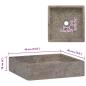Preview: Waschbecken Grau 40x40x10 cm Marmor