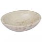Preview: Waschbecken Creme 53x40x15 cm Marmor