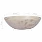 Preview: Waschbecken Creme 53x40x15 cm Marmor