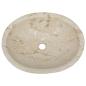 Preview: Waschbecken Creme 53x40x15 cm Marmor