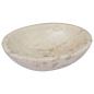 Preview: Waschbecken Creme 53x40x15 cm Marmor