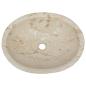 Preview: Waschbecken Creme 53x40x15 cm Marmor