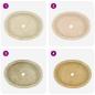 Preview: Waschbecken Creme 53x40x15 cm Marmor