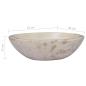 Preview: Waschbecken Creme 53x40x15 cm Marmor