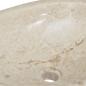 Preview: Waschbecken Creme 53x40x15 cm Marmor