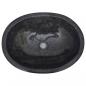 Preview: Waschbecken Schwarz 53x40x15 cm Marmor