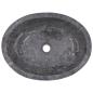 Preview: Waschbecken Grau 53x40x15 cm Marmor