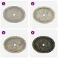 Preview: Waschbecken Grau 53x40x15 cm Marmor