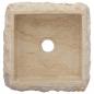 Preview: Waschbecken Creme 30x30x13 cm Marmor
