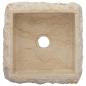 Preview: Waschbecken Creme 30x30x13 cm Marmor