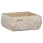 Preview: Waschbecken Creme 30x30x13 cm Marmor
