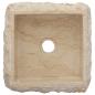 Preview: Waschbecken Creme 30x30x13 cm Marmor