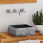 Preview: Waschbecken Schwarz 30x30x13 cm Marmor