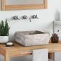 Preview: Waschbecken Grau 30x30x13 cm Marmor