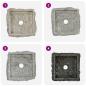 Preview: Waschbecken Grau 30x30x13 cm Marmor