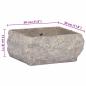 Preview: Waschbecken Grau 30x30x13 cm Marmor