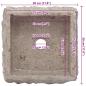 Preview: Waschbecken Grau 30x30x13 cm Marmor