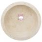 Preview: Waschbecken Creme Ø40x15 cm Marmor