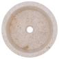 Preview: Waschbecken Creme Ø40x15 cm Marmor