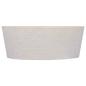Preview: Waschbecken Creme Ø40x15 cm Marmor