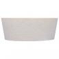Preview: Waschbecken Creme Ø40x15 cm Marmor